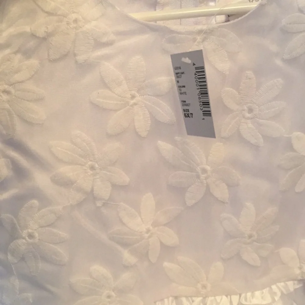 Children’s Place white special occasion dress 6X